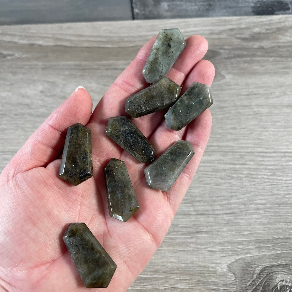 Gemstone Double Terminated Flat Mini Wands – 1 Inch Energy Tools