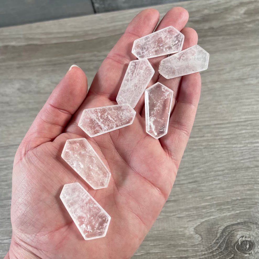 Gemstone Double Terminated Flat Mini Wands – 1 Inch Energy Tools