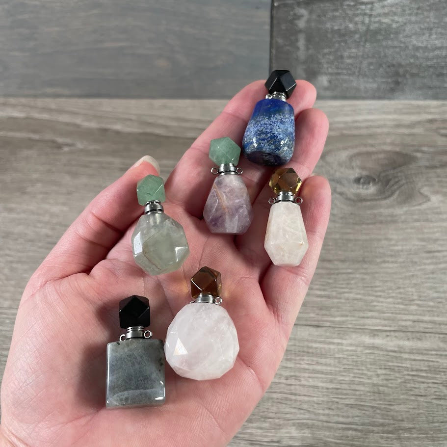 Assorted Gemstone Perfume Bottles – Crystal Aromatherapy