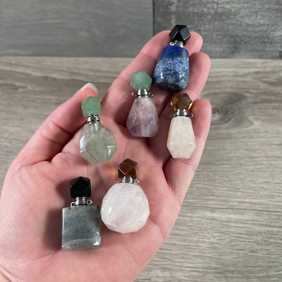 Assorted Gemstone Perfume Bottles – Crystal Aromatherapy