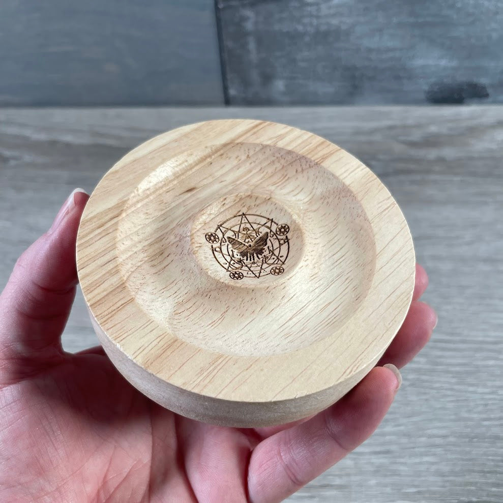 Wooden Stand for Crystals and Spheres – 4-Inch Display Base