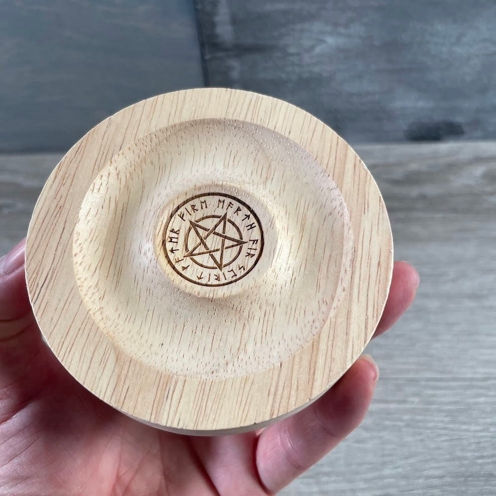 Wooden Stand for Crystals and Spheres – 4-Inch Display Base