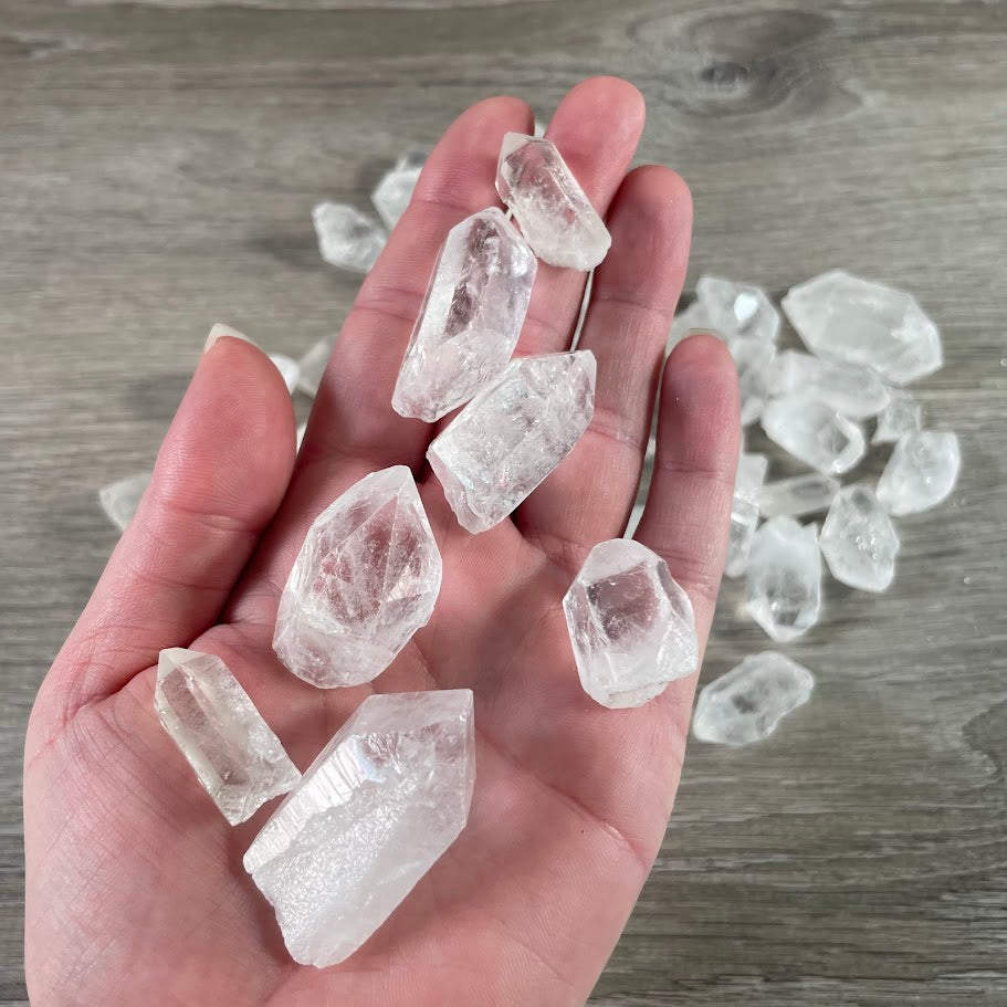 Brazilian quartz raw crystal points for sale