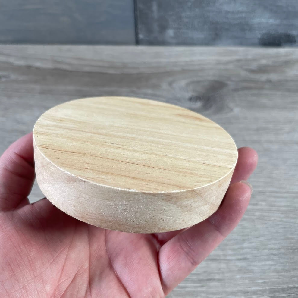 Wooden Stand for Crystals and Spheres – 4-Inch Display Base