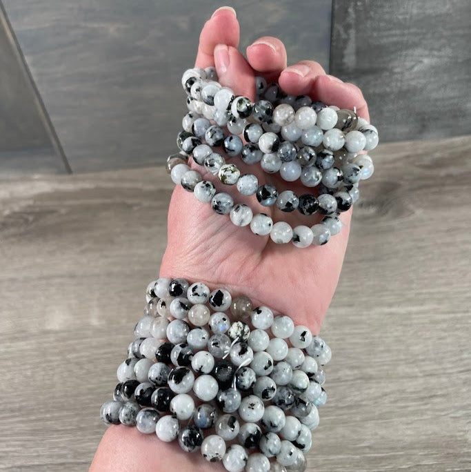 Rainbow moonstone gemstone bracelets for resale