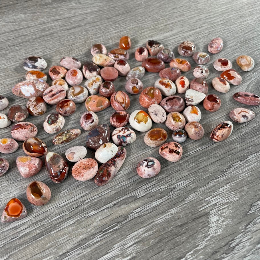 colorful fire opal for wire wrapping