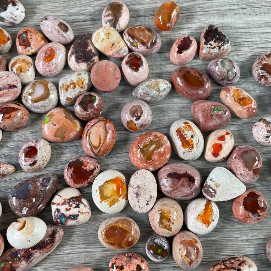 fire opal cabochon wholesale for rock shops