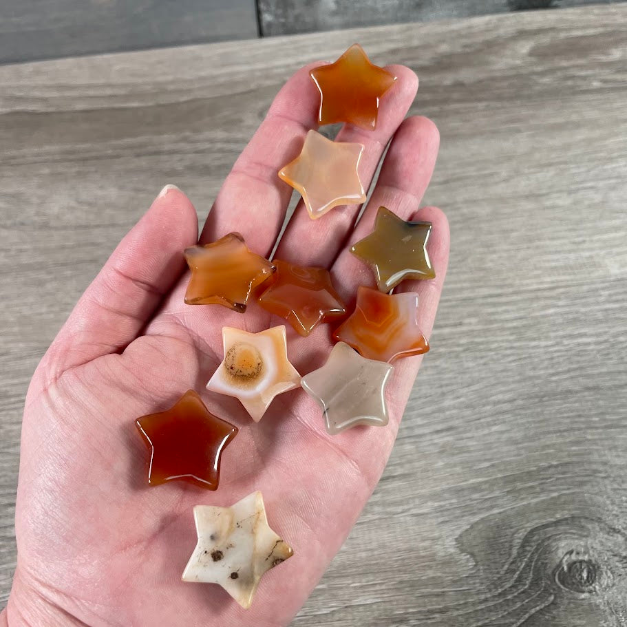 1-Inch Gemstone Star Shapes – Bulk Crystals for Gifts