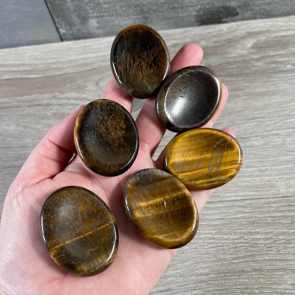 Oval Gemstone Worry Stones – Bulk Polished Pocket Crystals