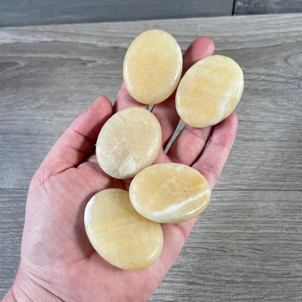 Gemstone Palm Stones 45mm – Bulk Crystal Supplies