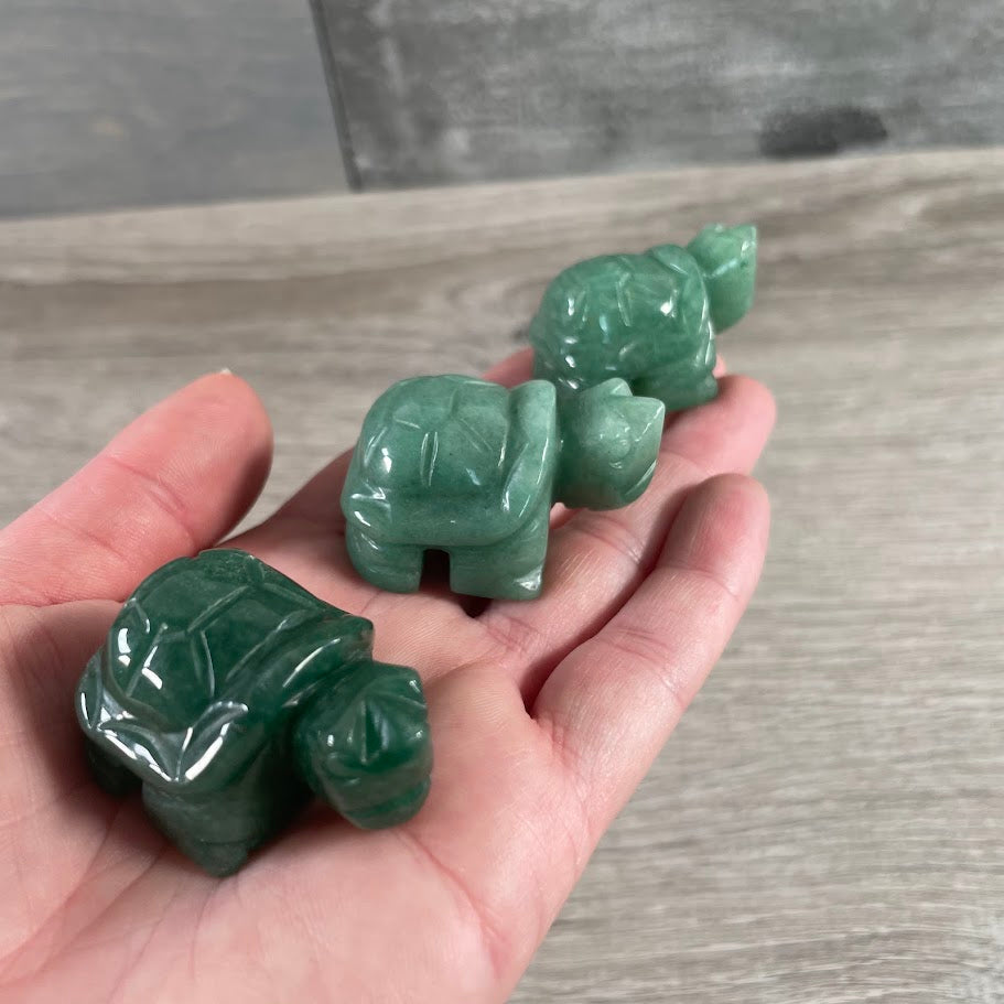Wholesale gemstone turtle carving for metaphysical shops aventurine