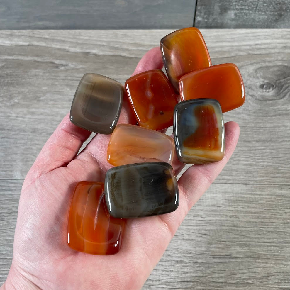 Gemstone Rectangle Worry Stones – Calming Crystals
