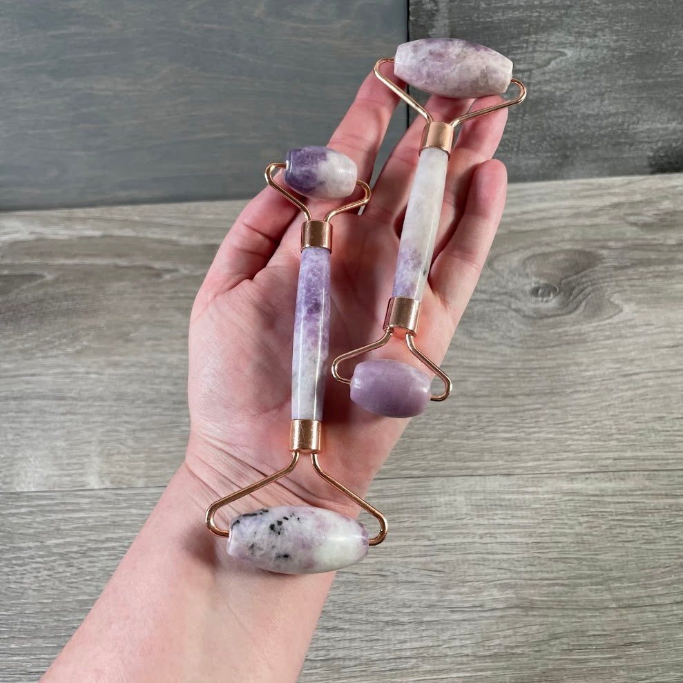 Gemstone Facial Rollers for Spa and Skincare - Wholesale