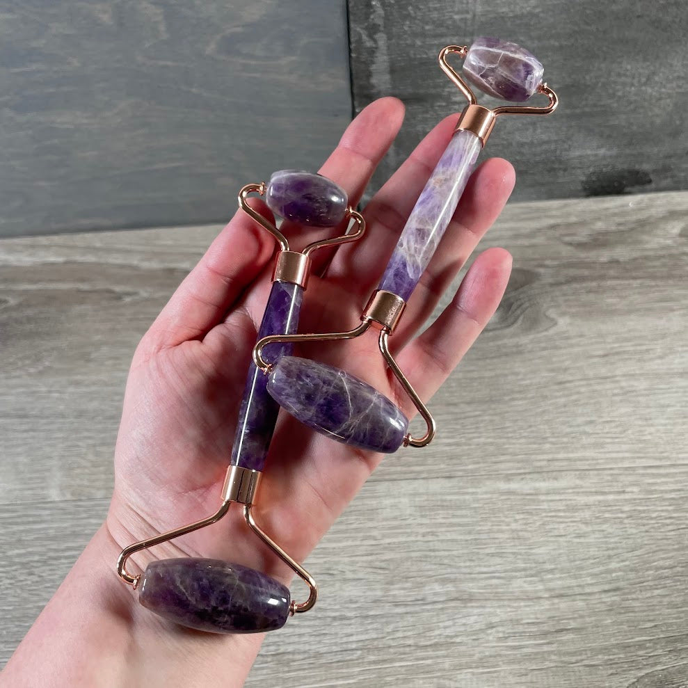 Gemstone Facial Rollers for Spa and Skincare - Wholesale