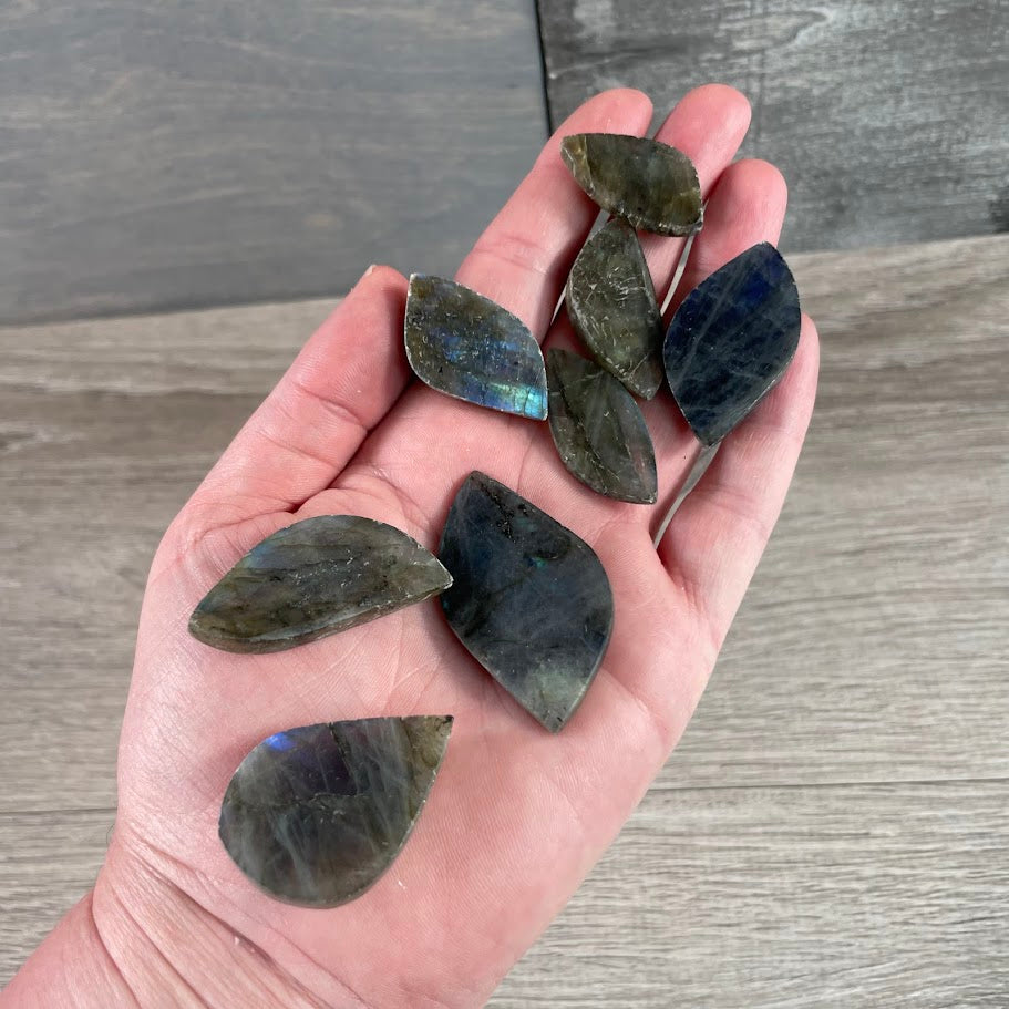 Labradorite cabochons assorted shapes for wire wrapping