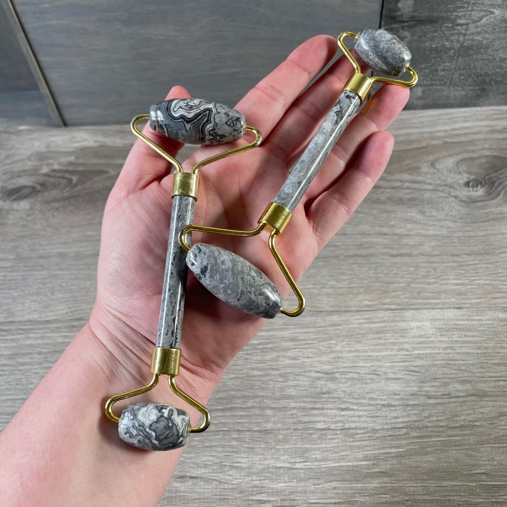 Gemstone Facial Rollers for Spa and Skincare - Wholesale