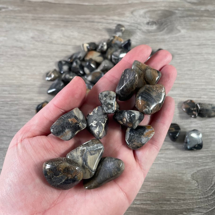 spiritual stones wholesale, silver leaf jasper