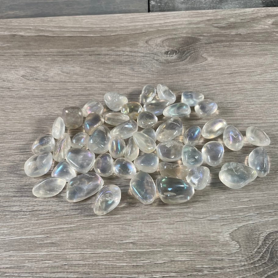 Shimmering Angel Aura tumbled stones wholesale