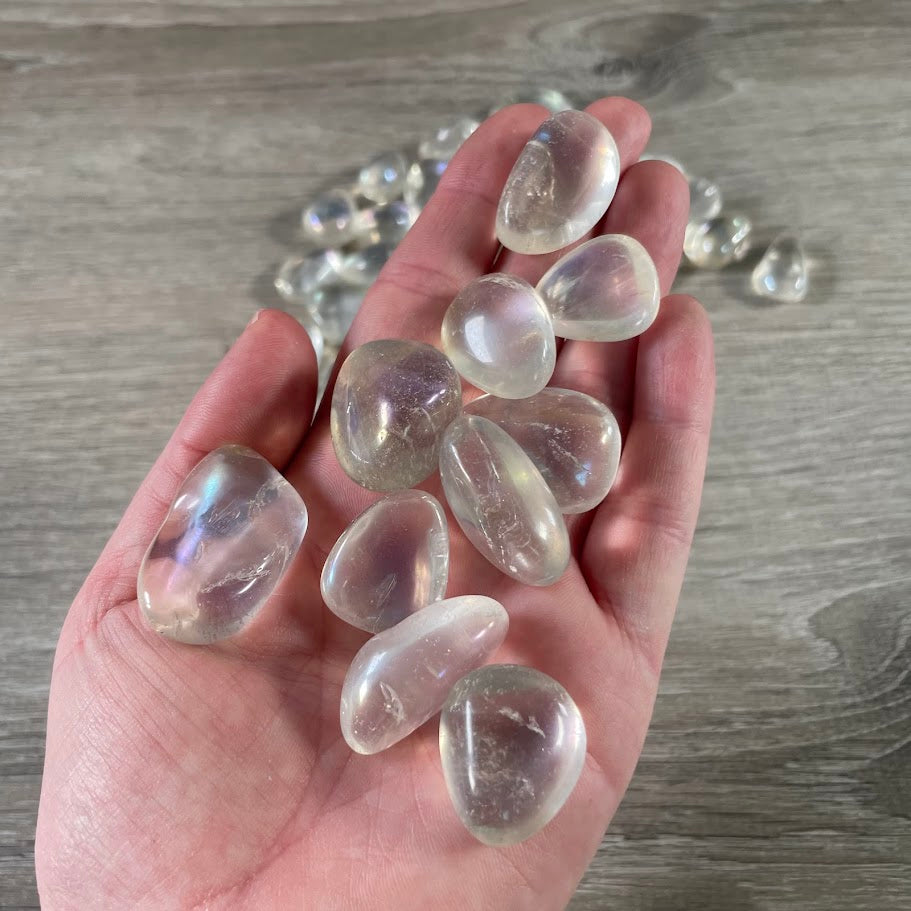 Angel Aura Quartz stones for metaphysical and gift stores