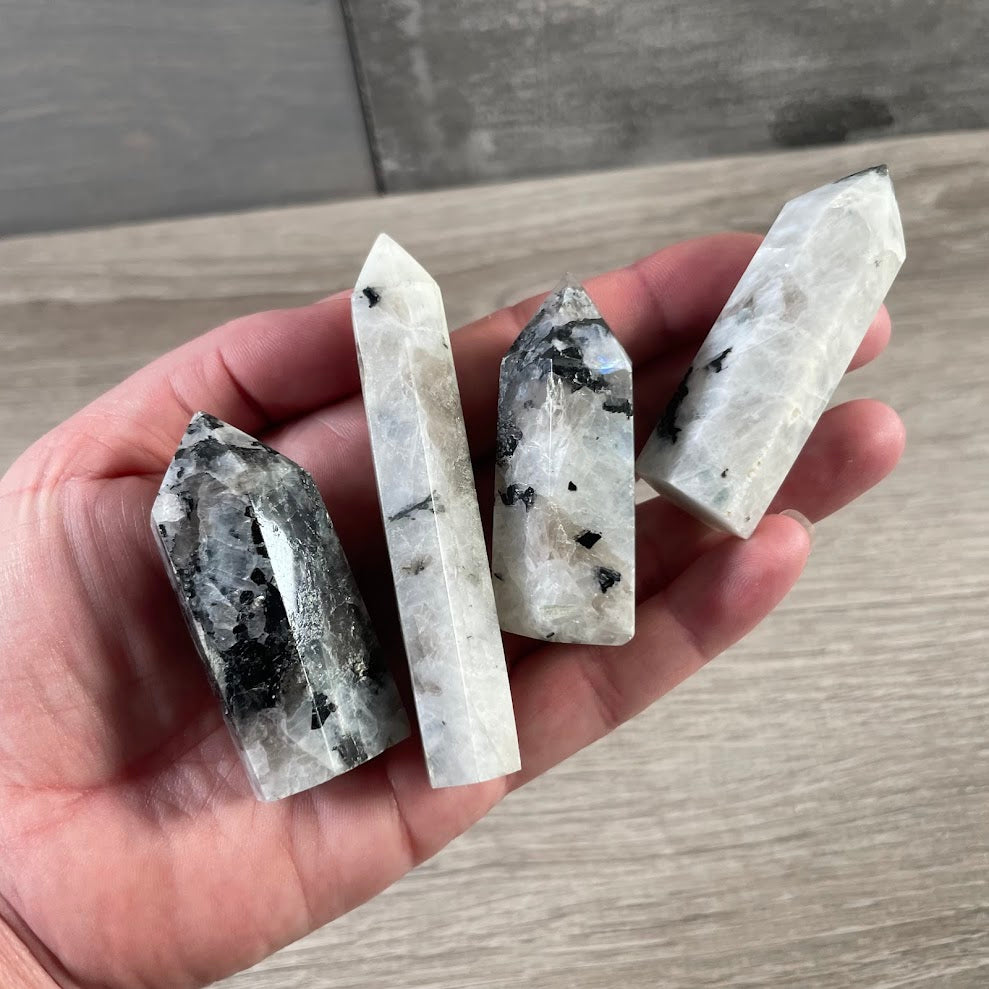 Gemstone Obelisk 1-2 oz | Small Crystal Tower, Grids & Decor