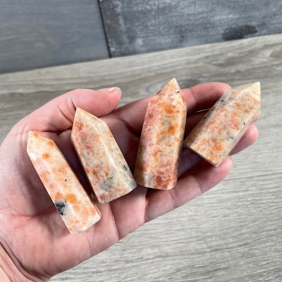 Gemstone Obelisk 1-2 oz | Small Crystal Tower, Grids & Decor