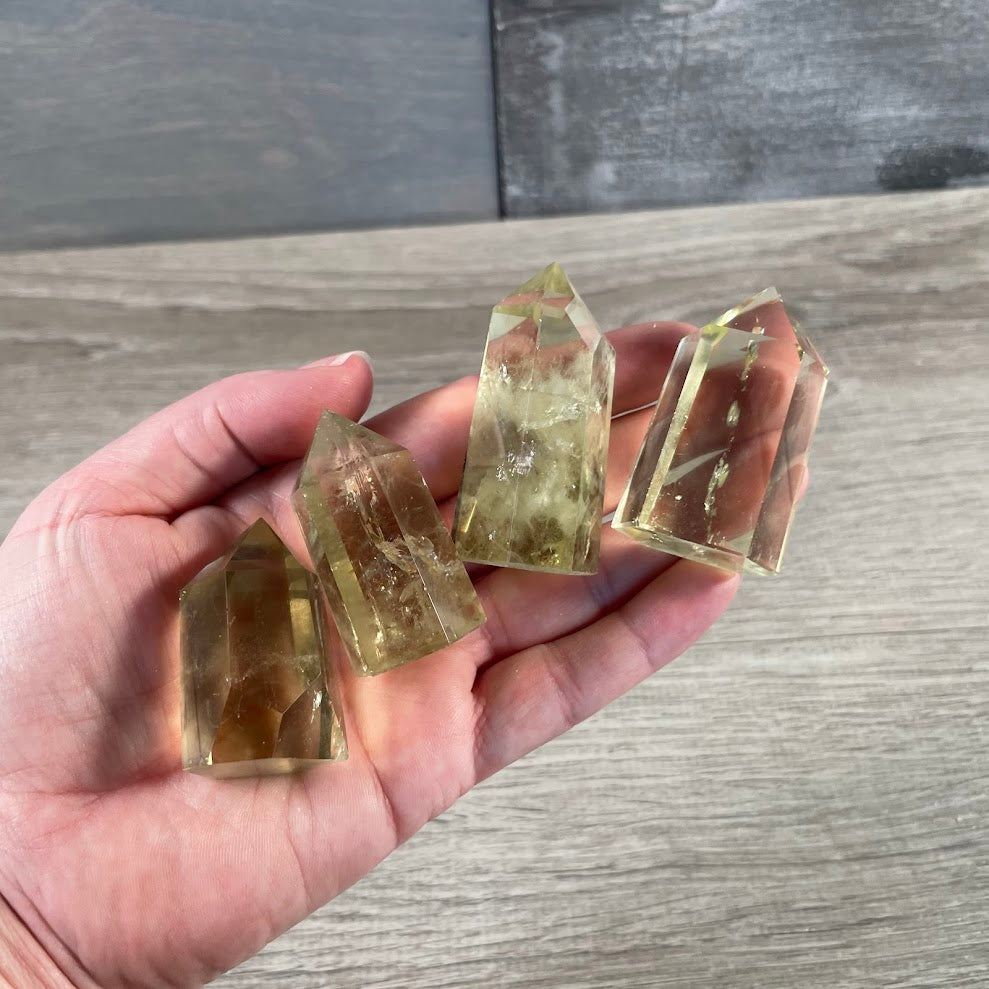 Gemstone Obelisk 1-2 oz | Small Crystal Tower, Grids & Decor