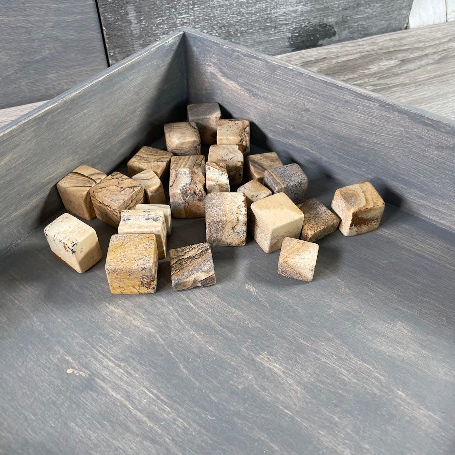 Bulk lot 1 lb Picture Jasper tumbled for metaphysical shops