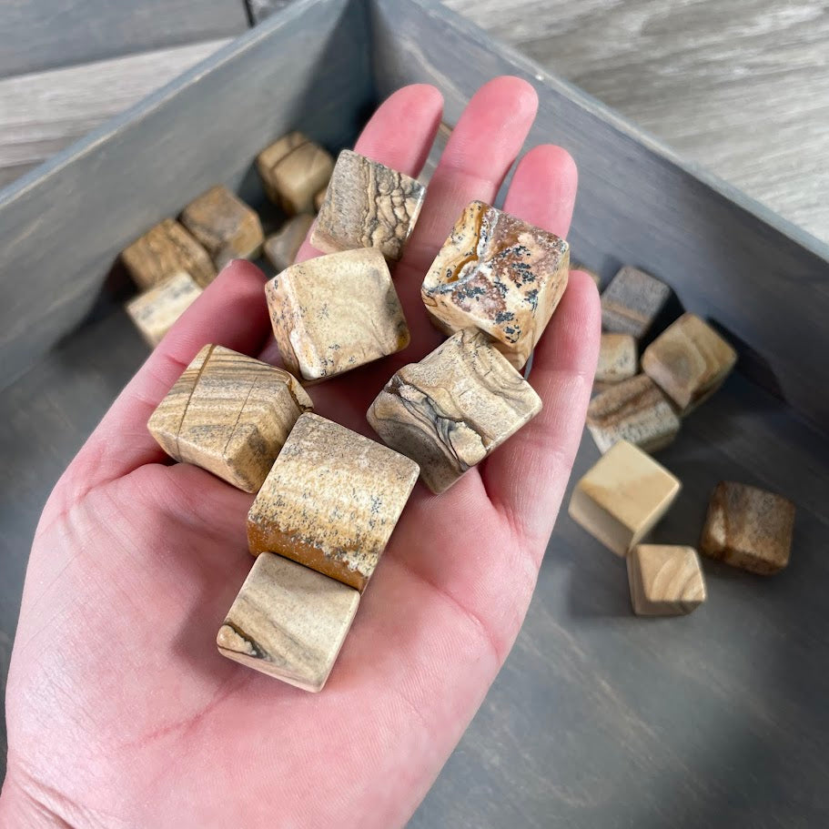 Polished Picture Jasper tumbles for crystal retailers