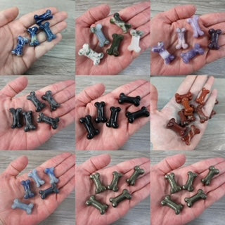 Assorted crystal dog bone shape for metaphysical shops