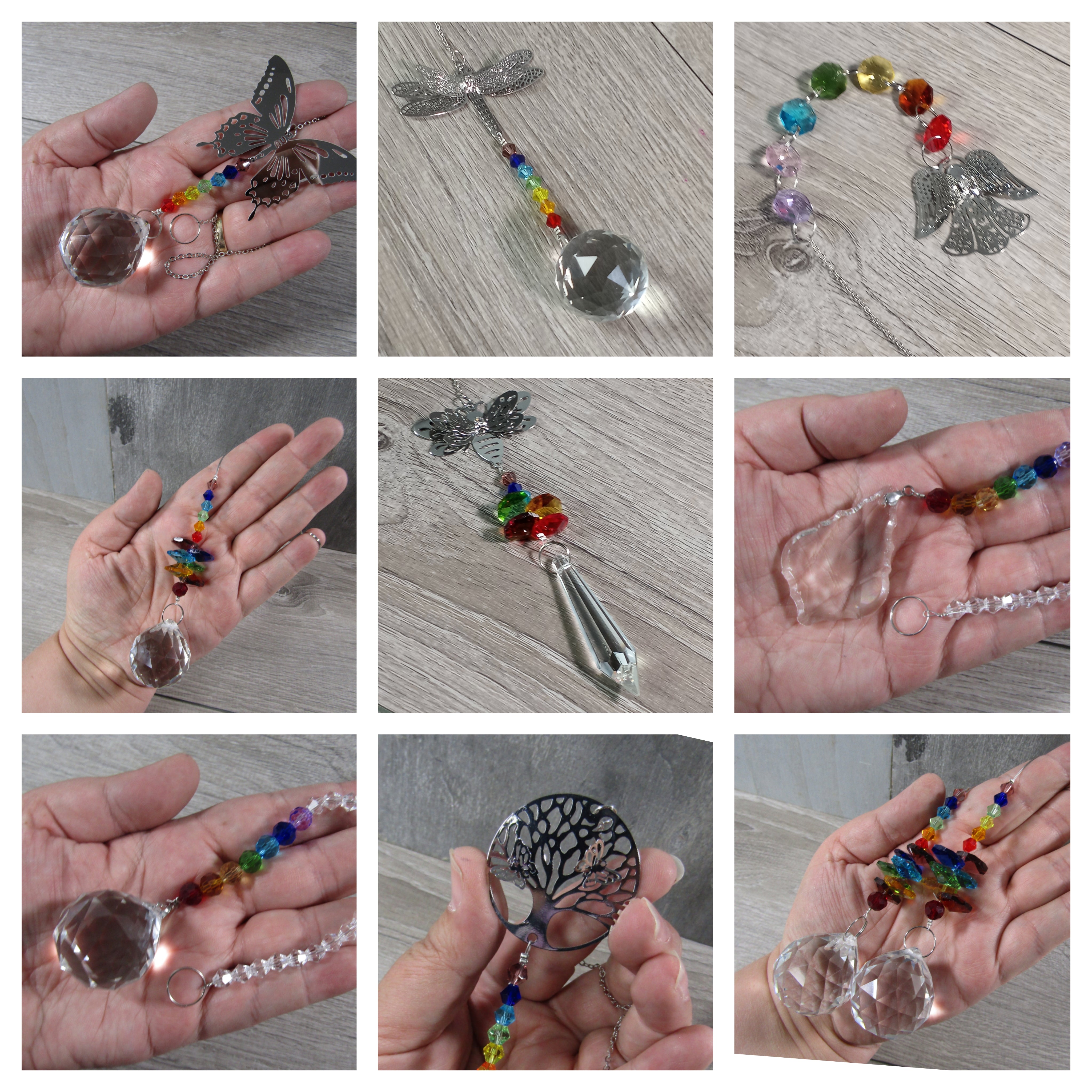 Wholesale gemstone prism suncatchers for crystal shop