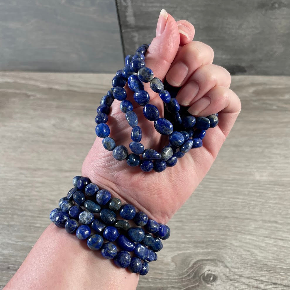 Lapis lazuli nugget style bracelet bulk wholesale