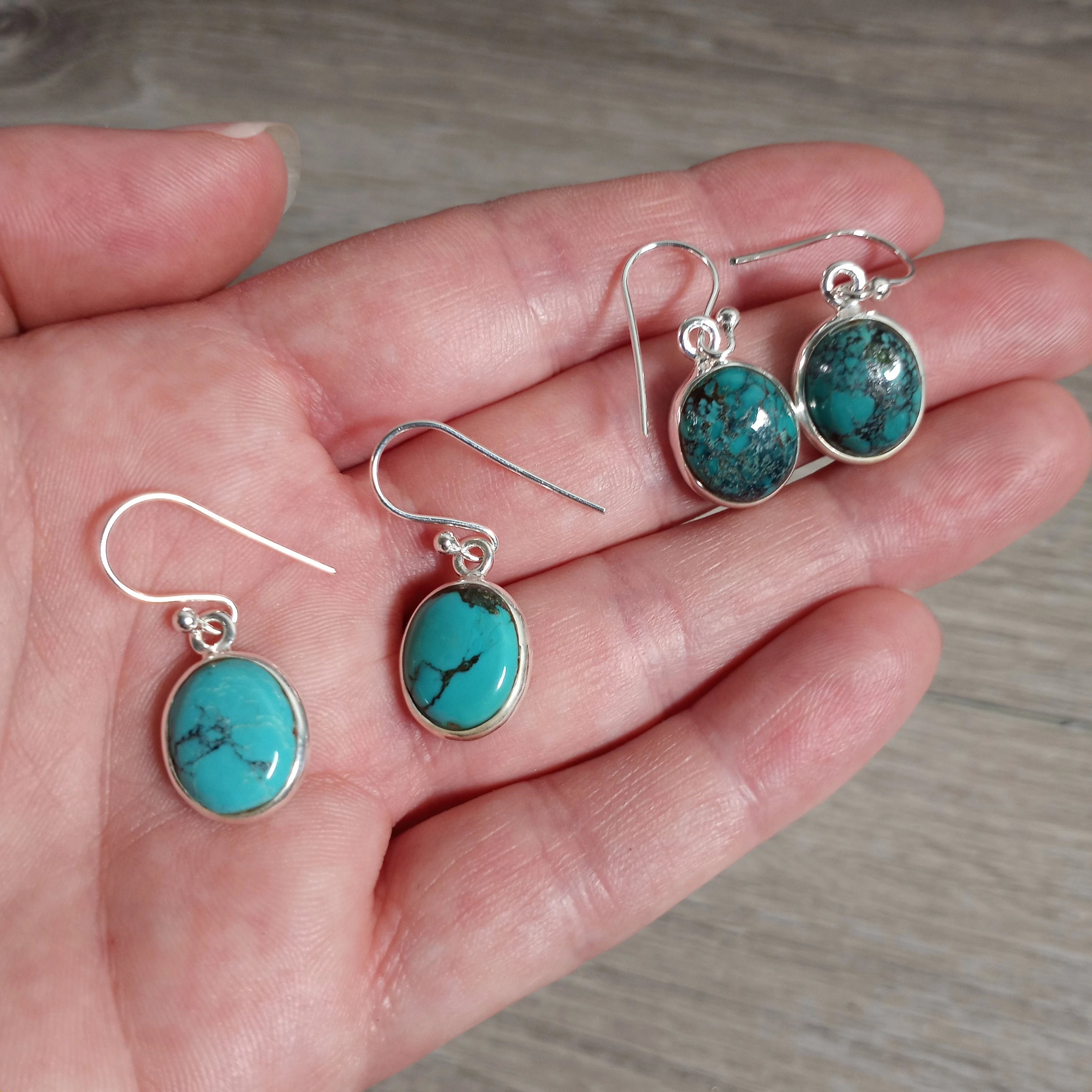 Gemstone Sterling Silver Earrings