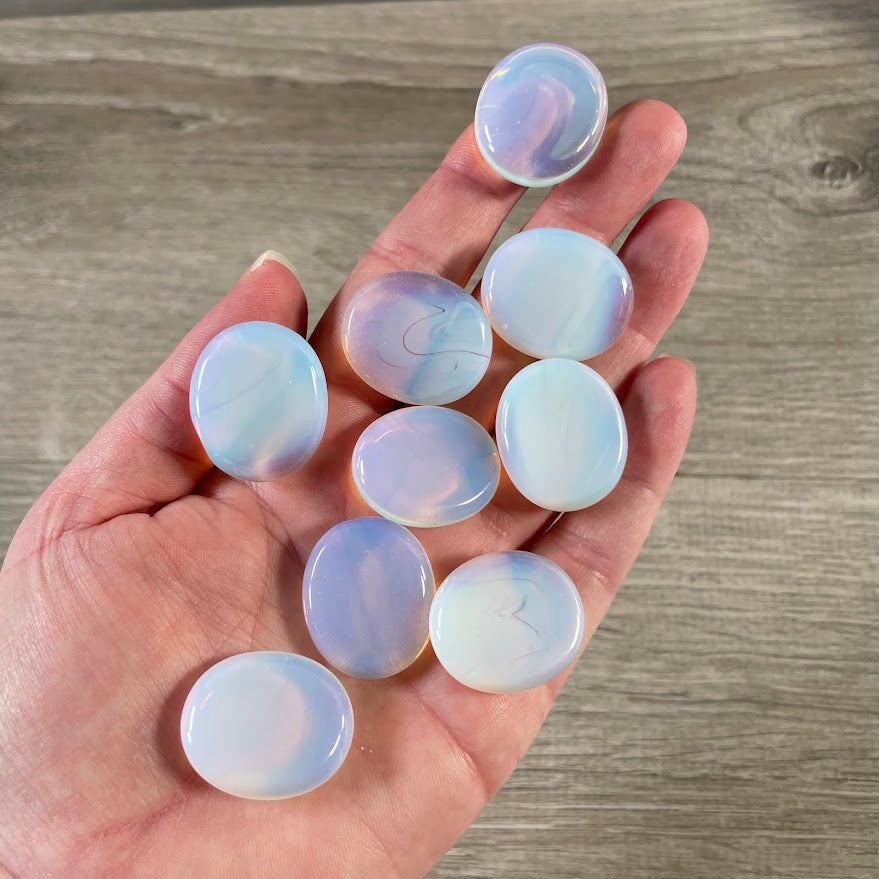 Bulk Gemstone Oval Flat Disks for Crystal Shops, Reiki, Chakra & Metaphysical Retail