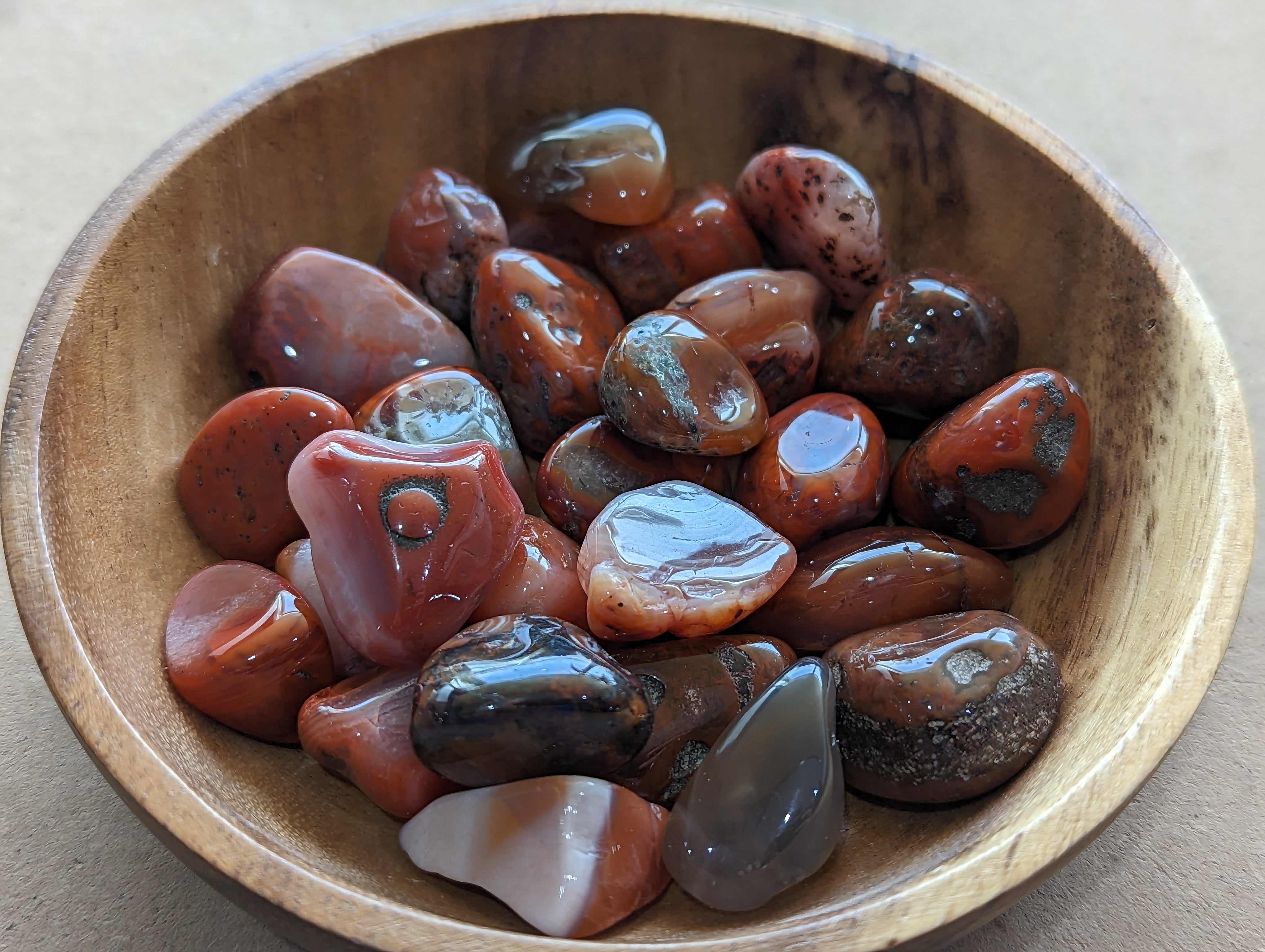 Red Agate Tumbled 1 Lb