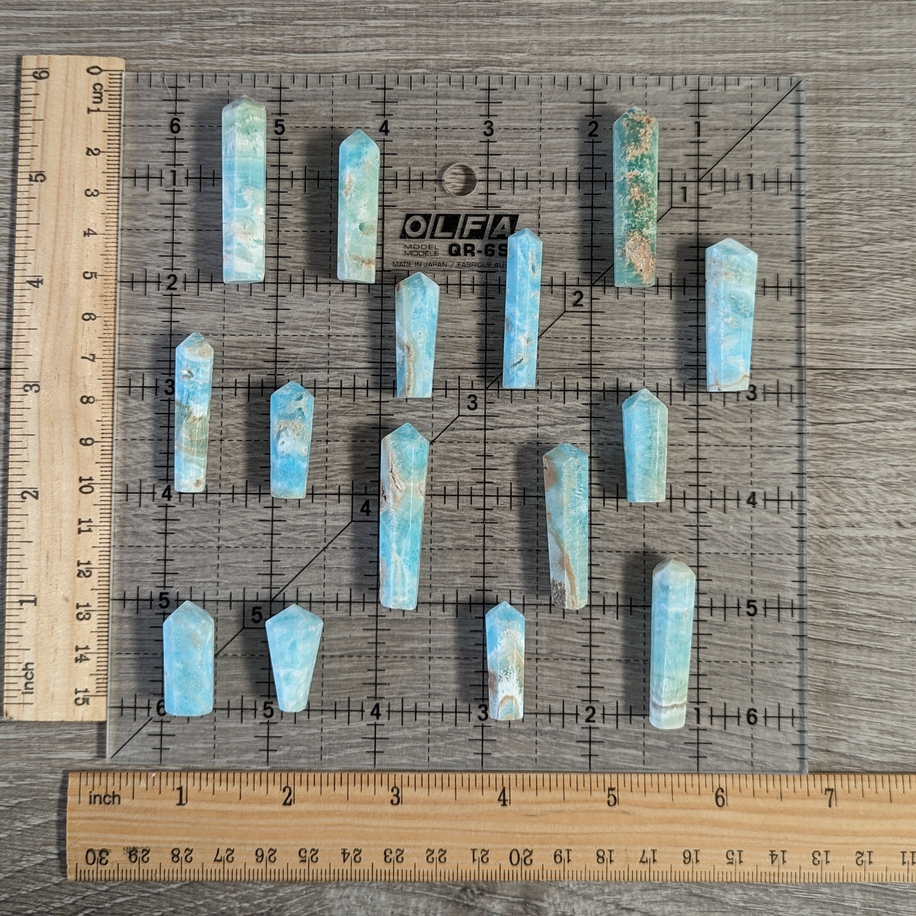 Small Gemstone Obelisk Points for Wire Wrapping or Gridding