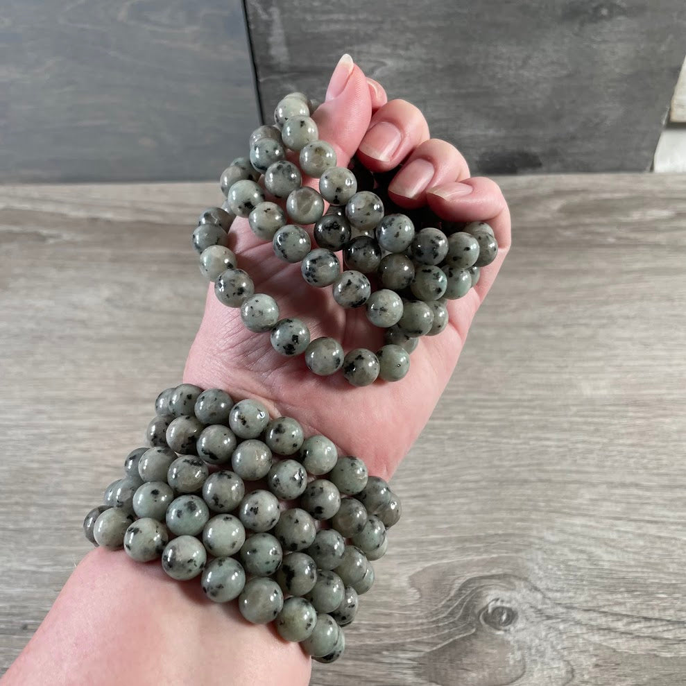 Sesame Jasper 10mm Stacking Bracelet for Gift Shops bulk wholesale