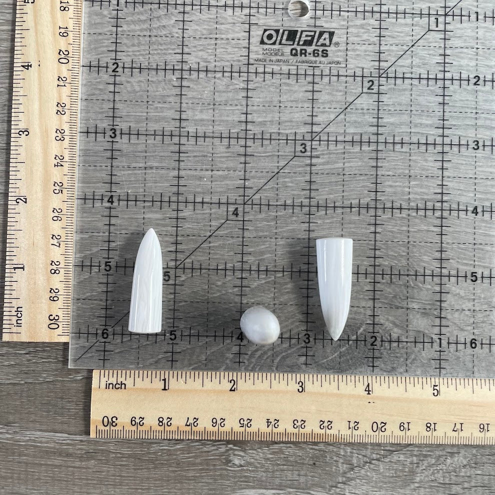 Scolecite pointed gemstone pieces for crystal jewelry projects