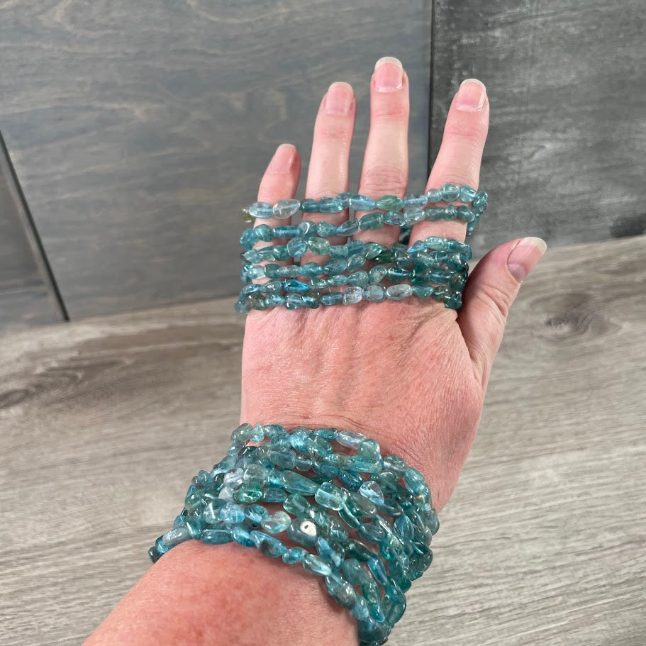 apatite crystal stone bracelet for wholesale jewelry resale