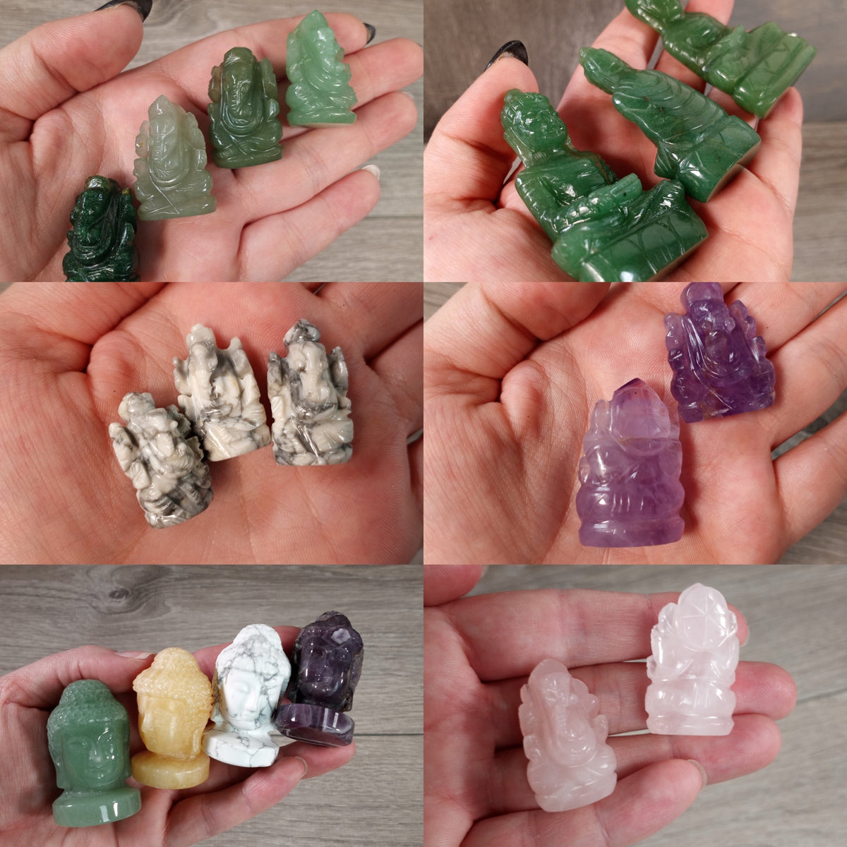 Wholesale gemstone deity figurines in bulk