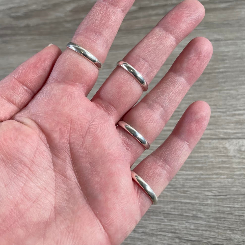 back side of stelring silver rings
