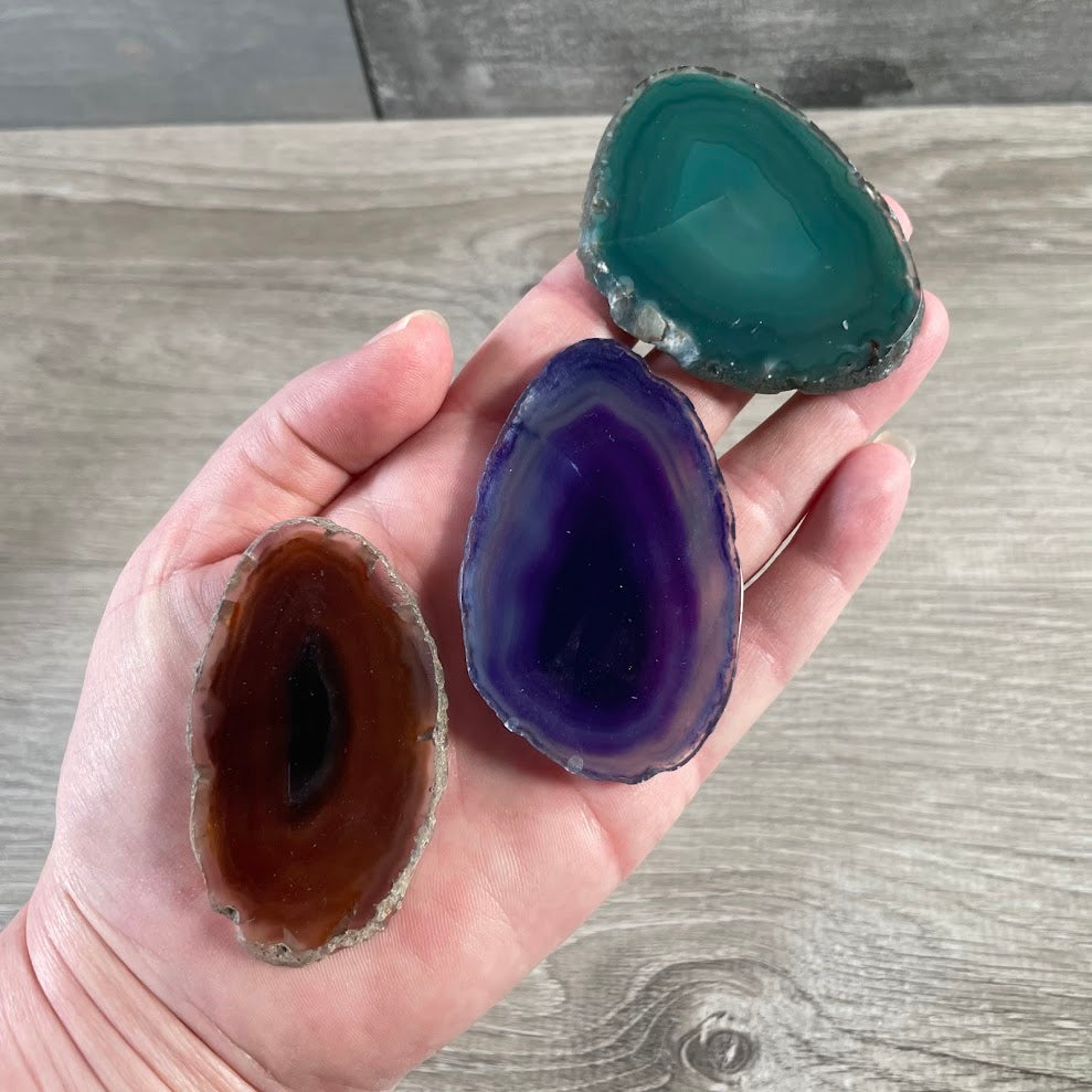 Wholesale agate crystal slices for makers, retailers, and boutiques