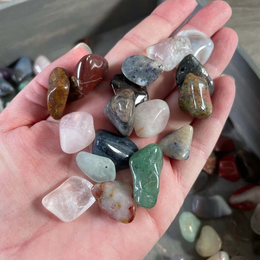Bulk mixed tumbled stones for crystal shops and gift stores