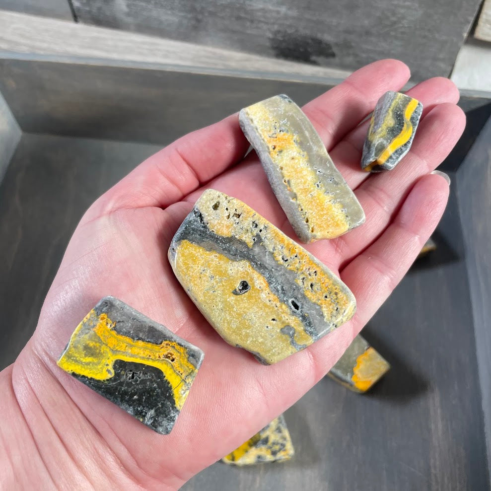 Bumblebee Jasper slabs wholesale gemstone material