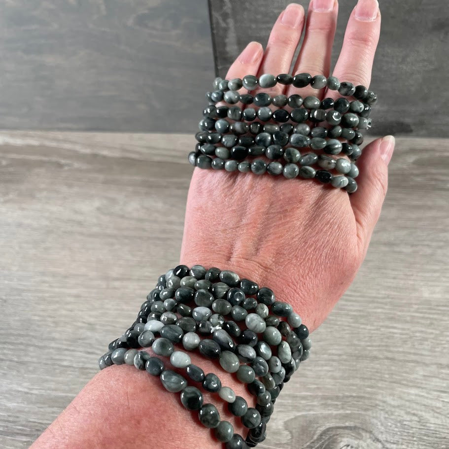 cats eye wholesale stacking bracelets for rock shops