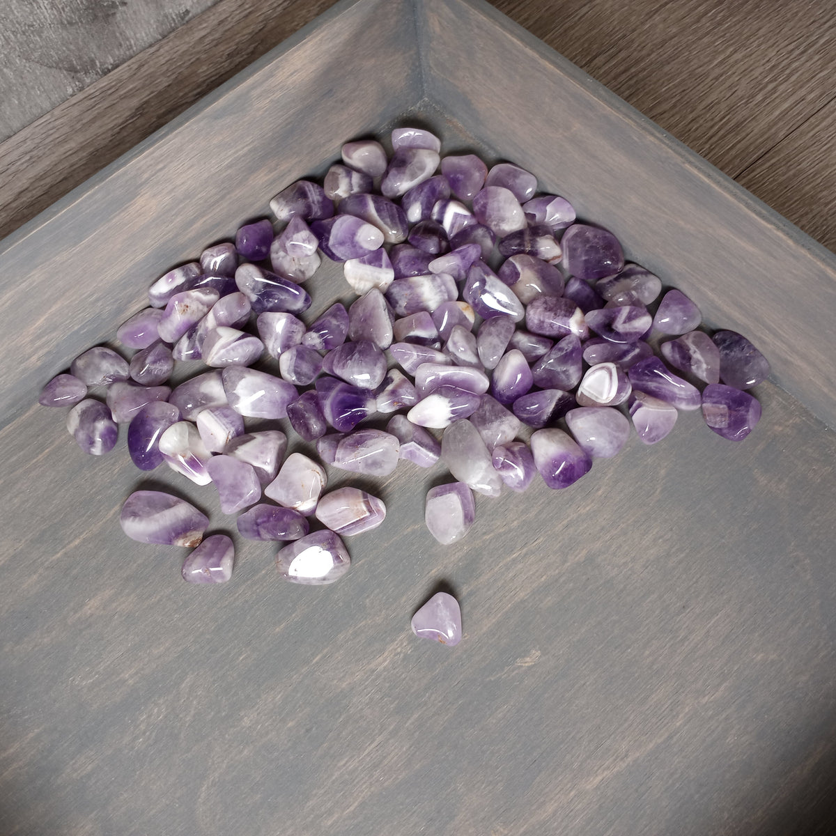 Natural amethyst stones in bulk for crafts and retail displays