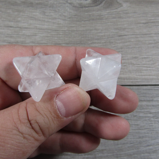 Clear quartz merkaba crystal star for holistic practitioners