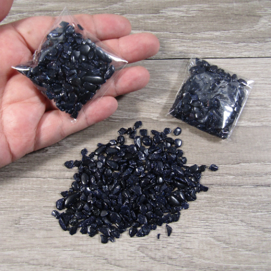 Blue Goldstone gesmtone chips resale