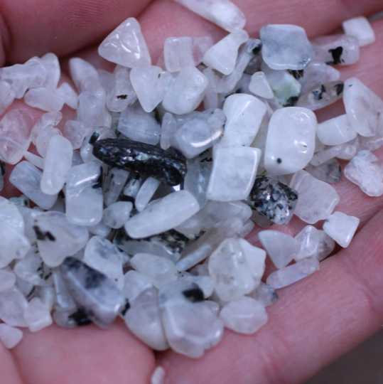 rainbow moonstone mini crystal chips