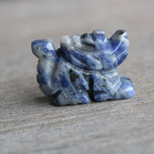 Sodalite gemstone dragon figurines