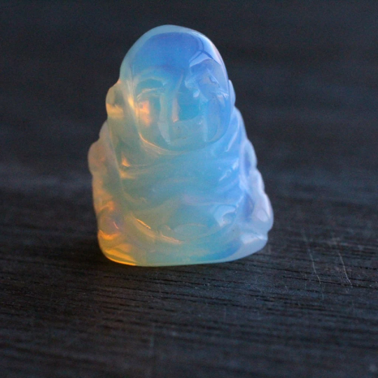 Opalite crystal store display mini stone carvings